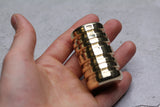 HELIX FIDGET CAPSULE - SOLID BRASS